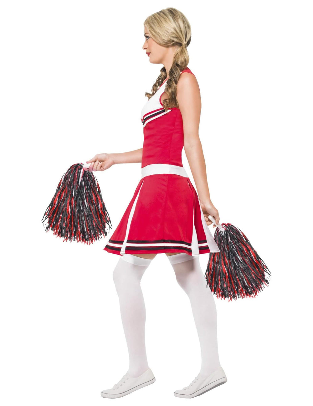 Seitenansicht des Damen-Cheerleader-Kostüms
