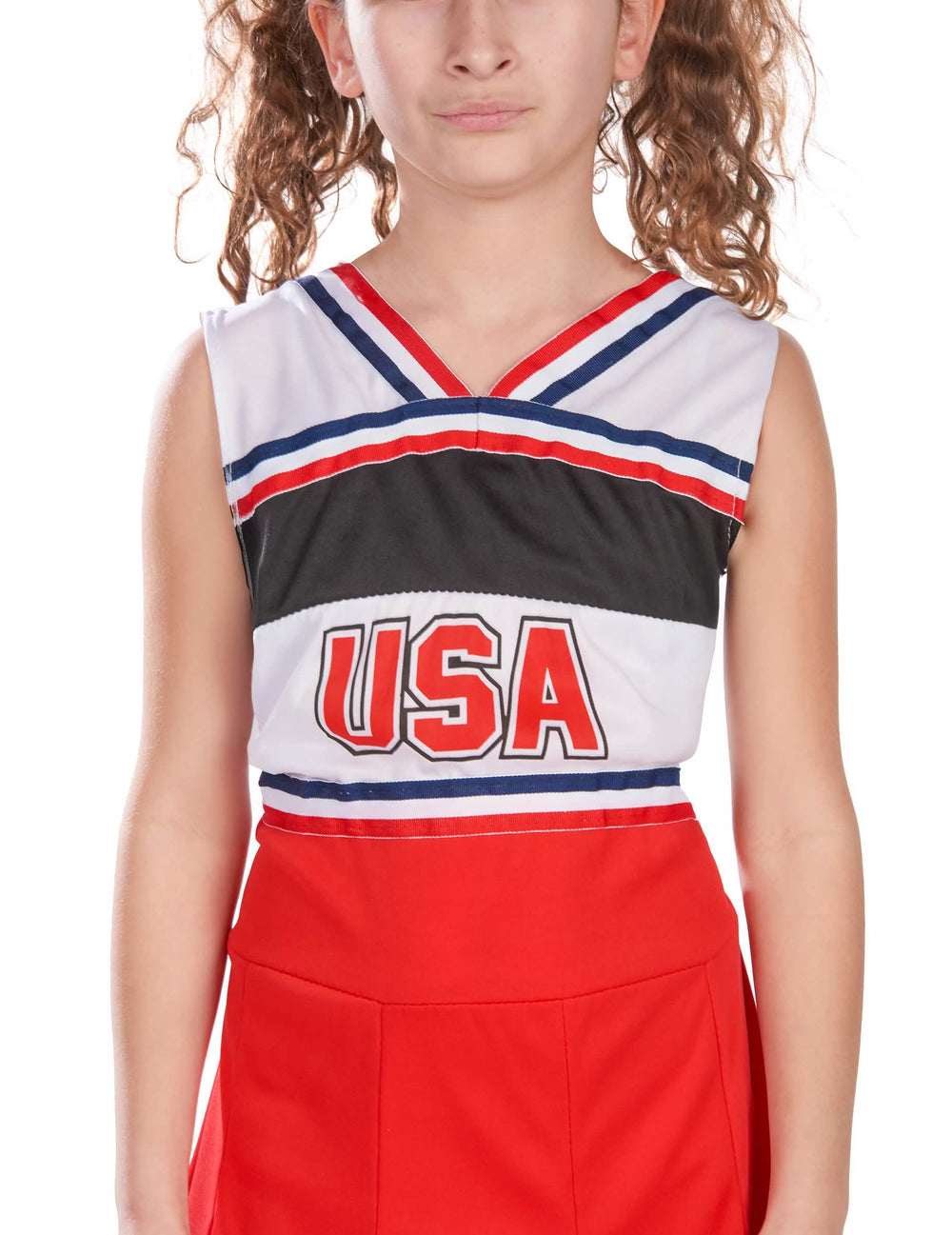 Großaufnahme des USA-Logos des USA-Cheerleaderkostüms