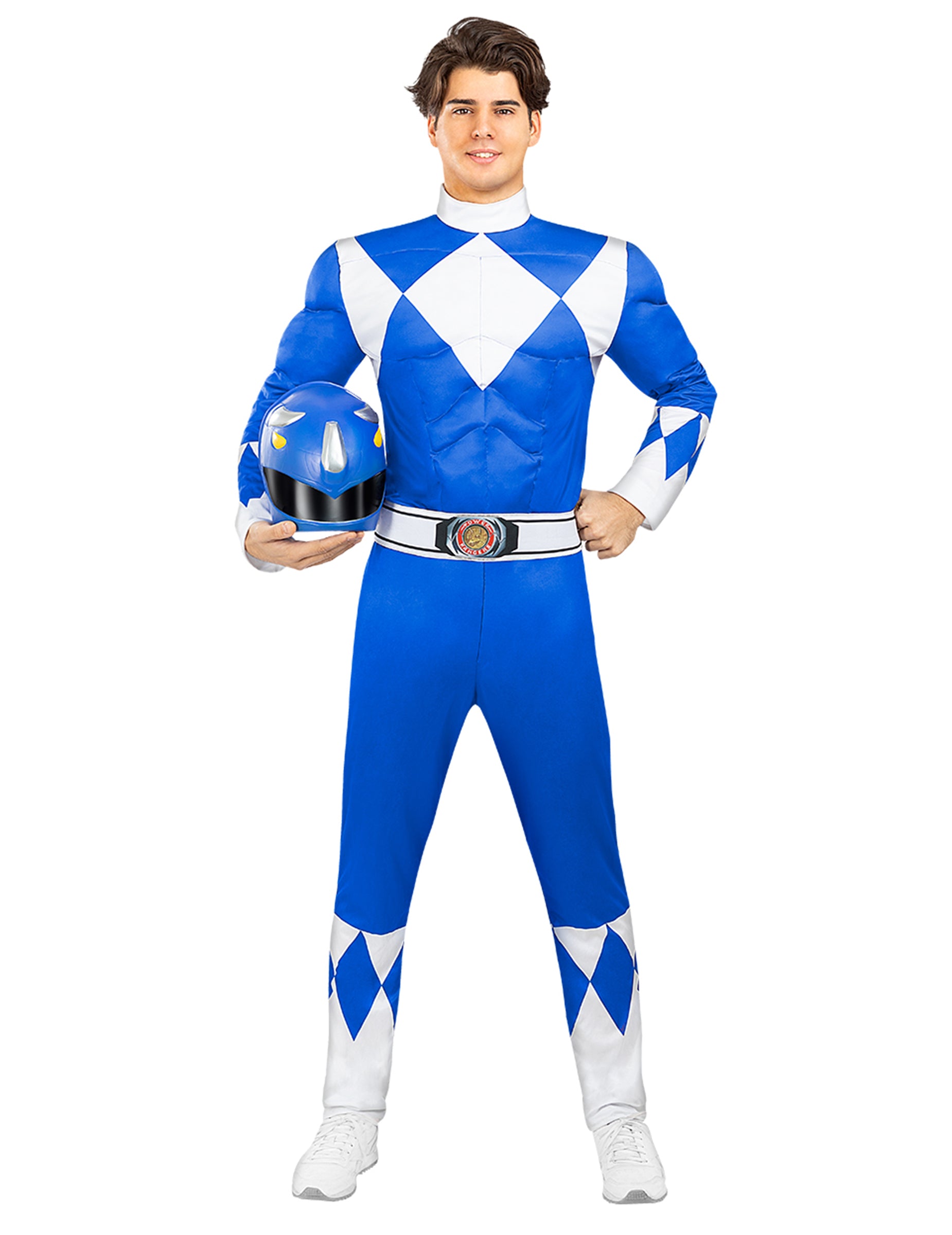 Vue de face sans masque du déguisement Power Ranger