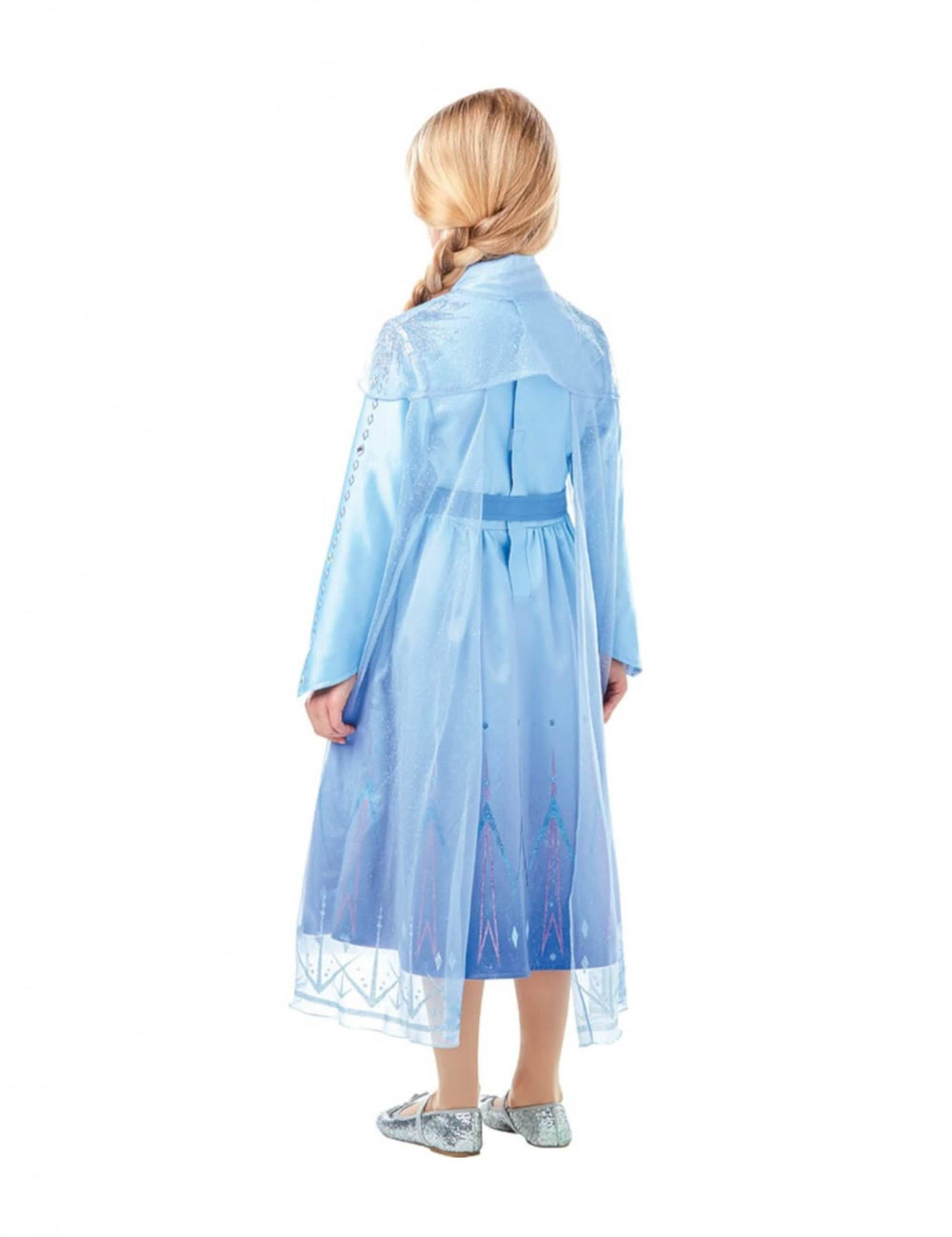 Vue de dos du déguisement premium Elsa La Reine des Neiges 2
