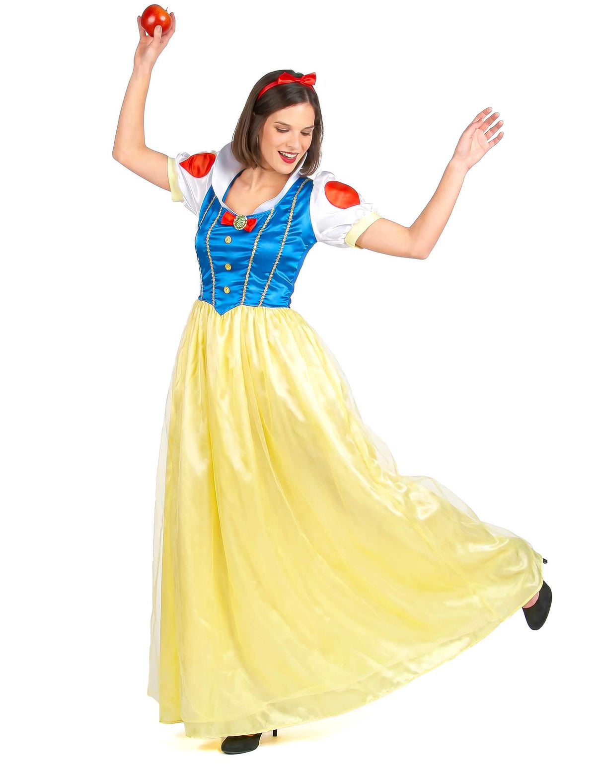 Märchenprinzessin Kostüm für Damen gelb-blau