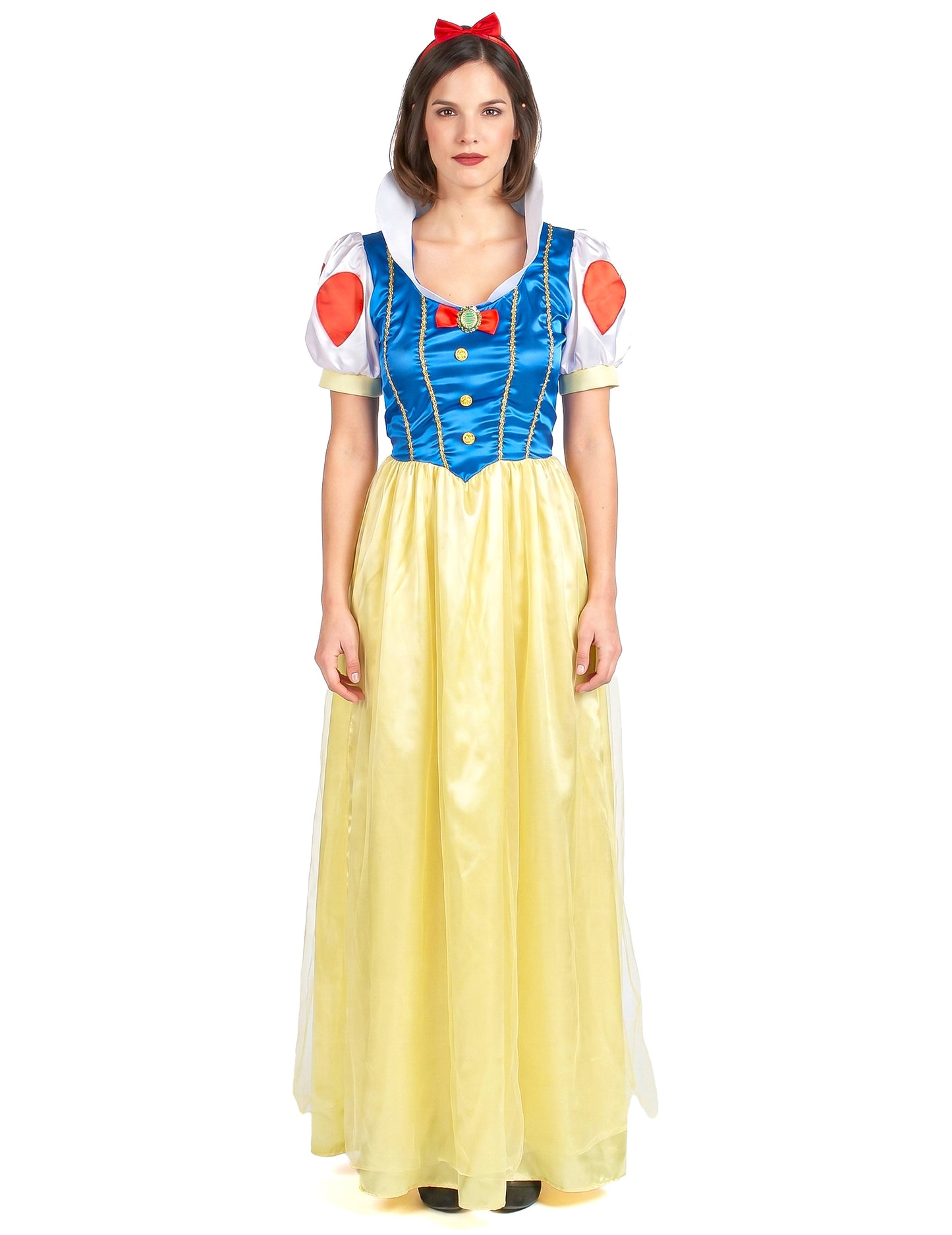 Märchenprinzessin Kostüm für Damen gelb-blau
