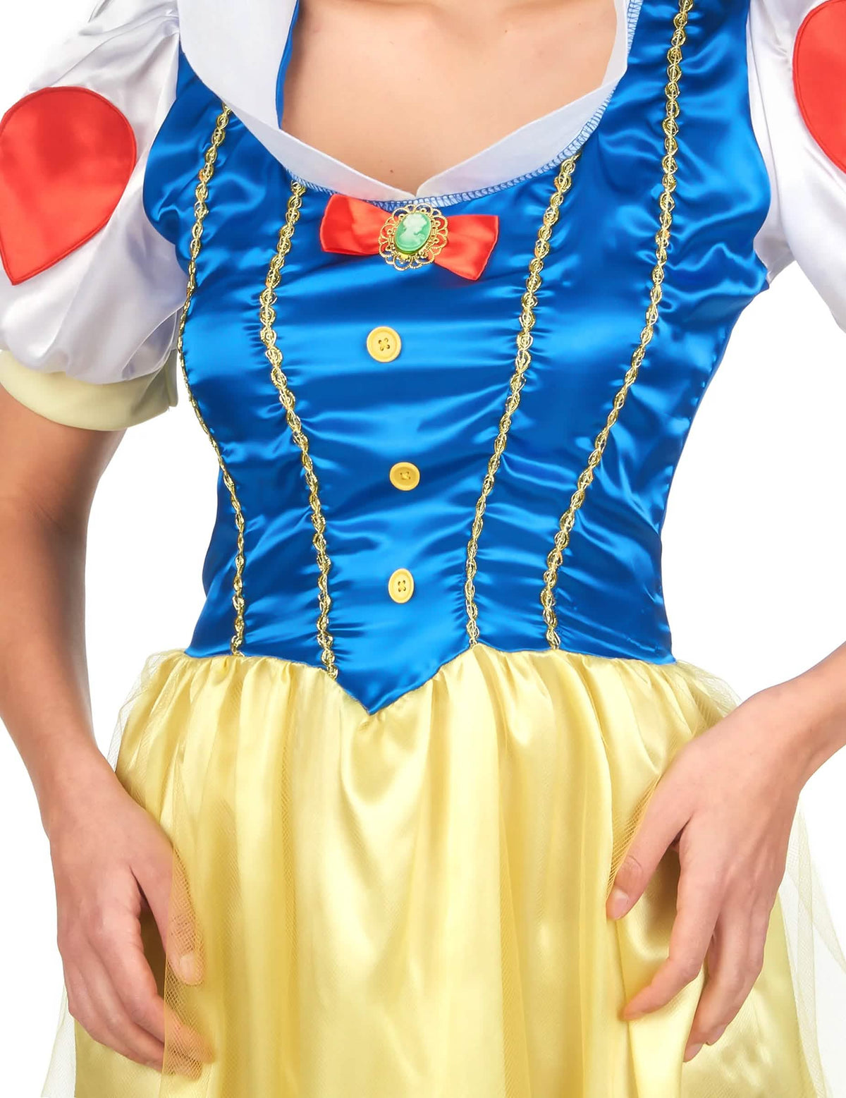 Märchenprinzessin Kostüm für Damen gelb-blau
