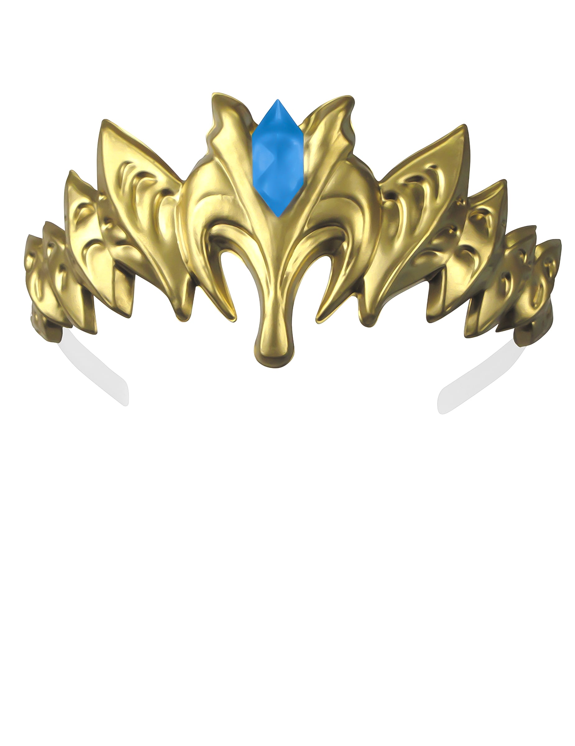 Diadème doré avec pierre bleue du déguisement princesse Zelda deluxe