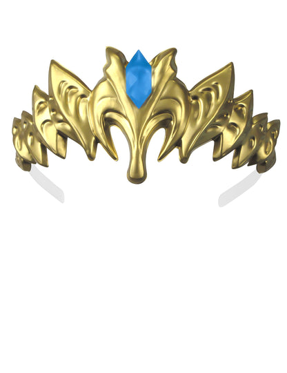 Diadème doré avec pierre bleue du déguisement princesse Zelda deluxe