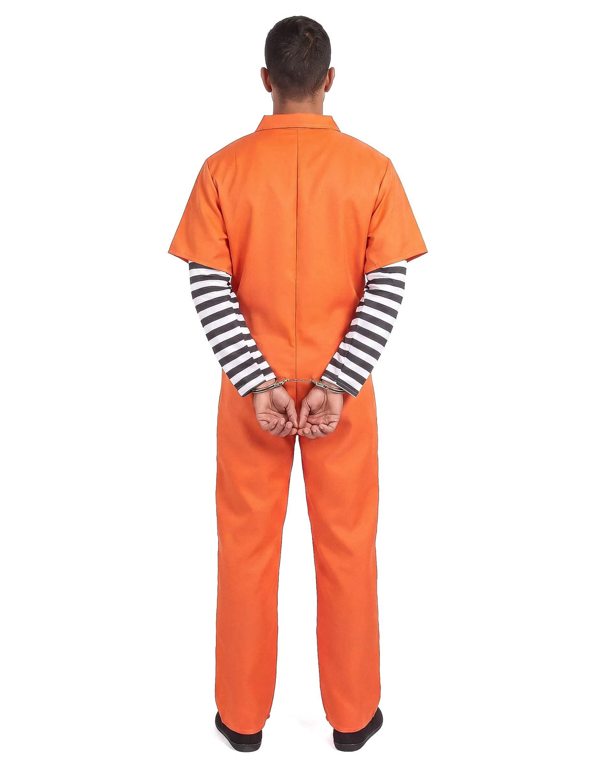 Gefangenenkostüm für Herren Sträflings-Verkleidung orange