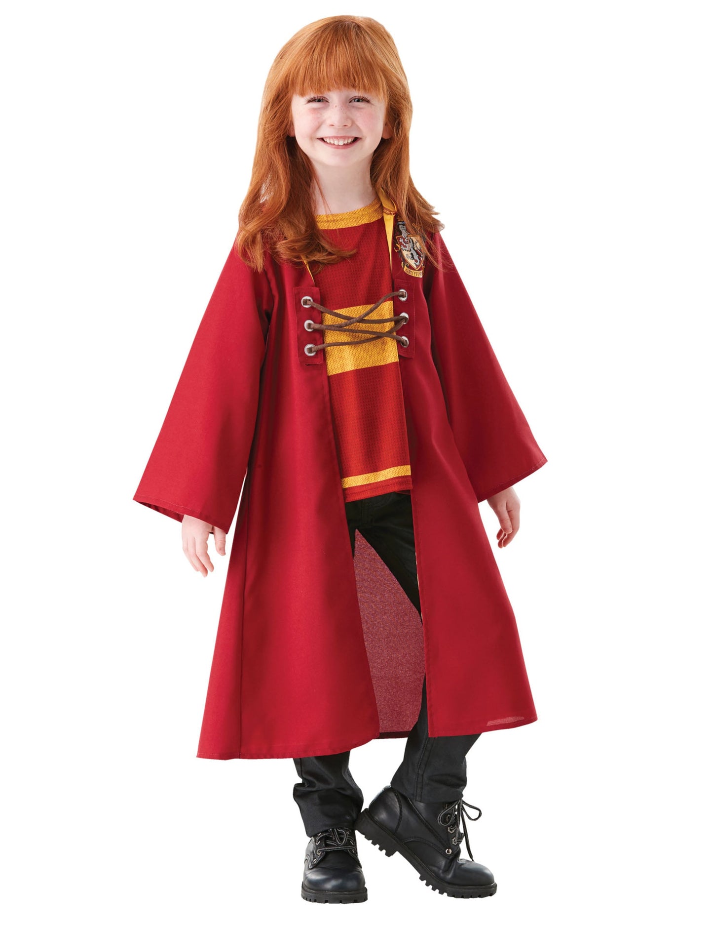 Vue de face du déguisement Quidditch Harry Potter™ enfant