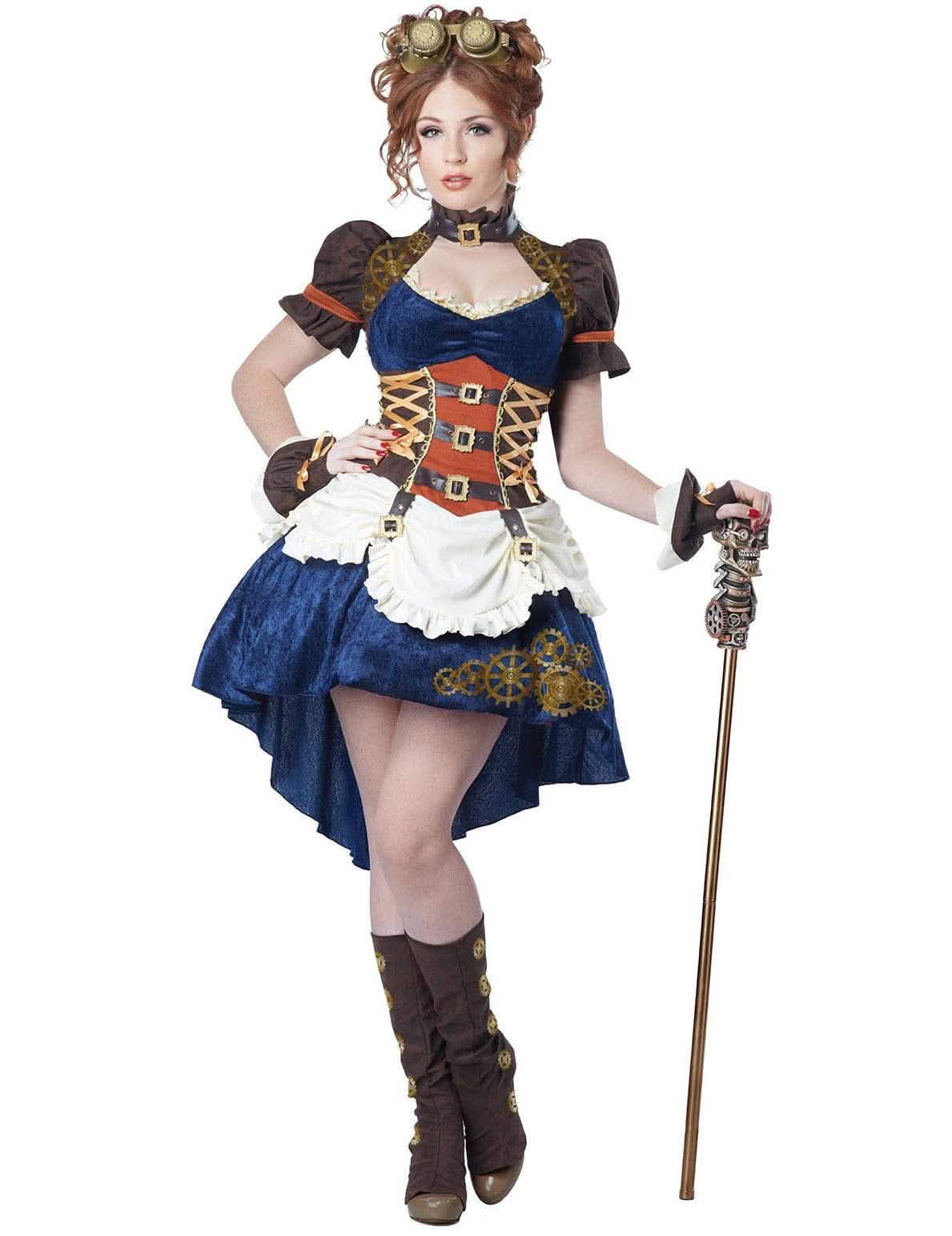 Retro-futuristische Kostüm Steampunk Damen