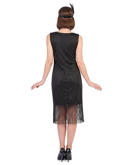 Charleston-Tänzerinnen-Kostüm für Damen schwarz