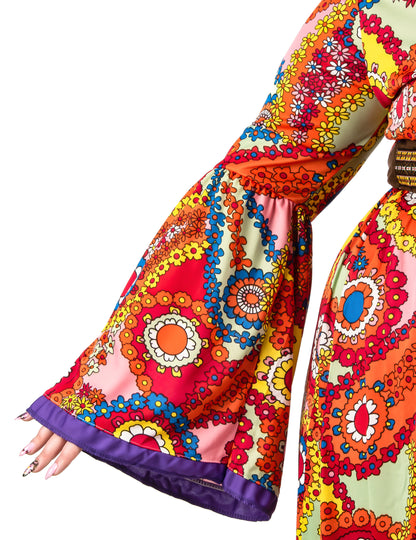 Déguisement robe hippie grande taille femme