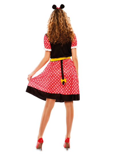 Vue de dos du déguisement robe mignone petite souris