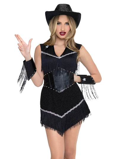 Disfraz de rodeo star sexy de lujo para mujer