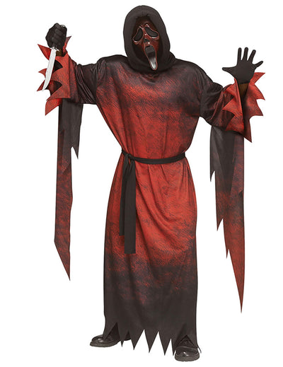 Rotes Screamâ„¢-KostÃ¼m fÃ¼r Erwachsene - Maske inklusive