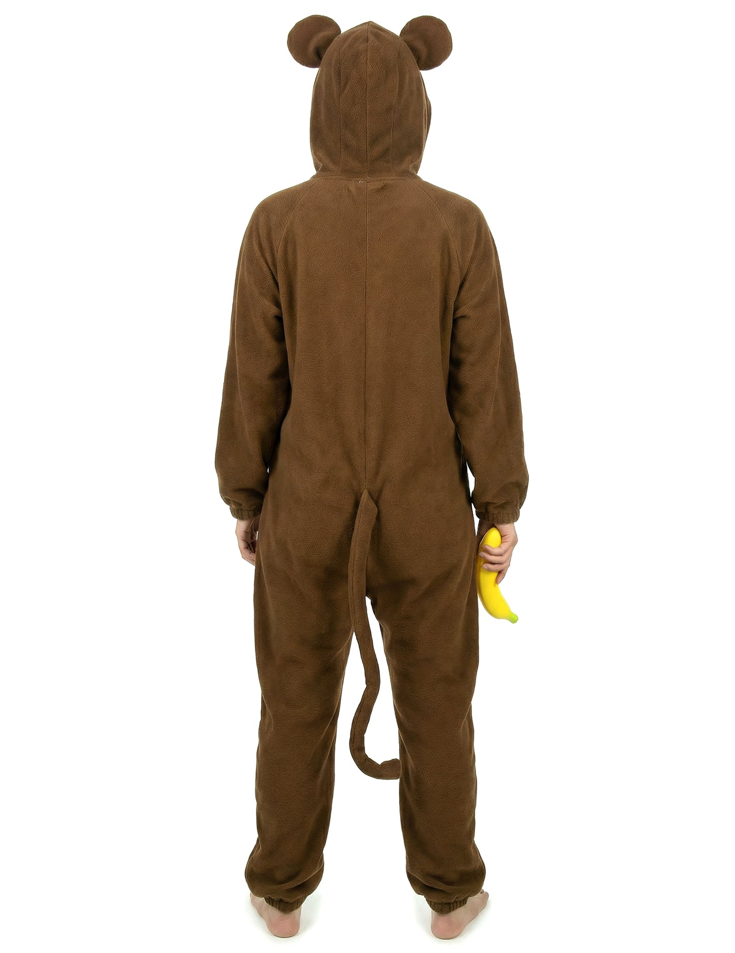 Affen-Kostüm für Damen Overall braun-beige