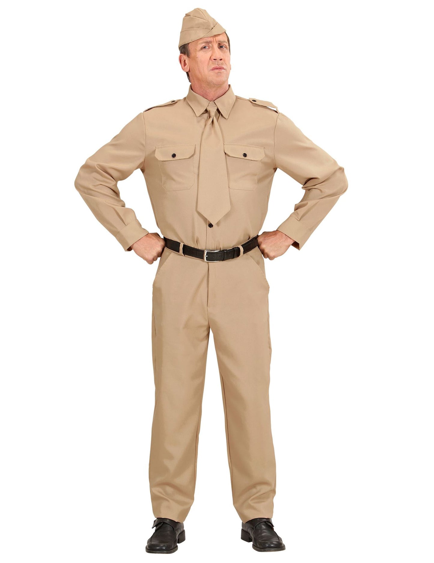 Vue de face du déguisement de soldat américain