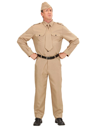 Vue de face du déguisement de soldat américain