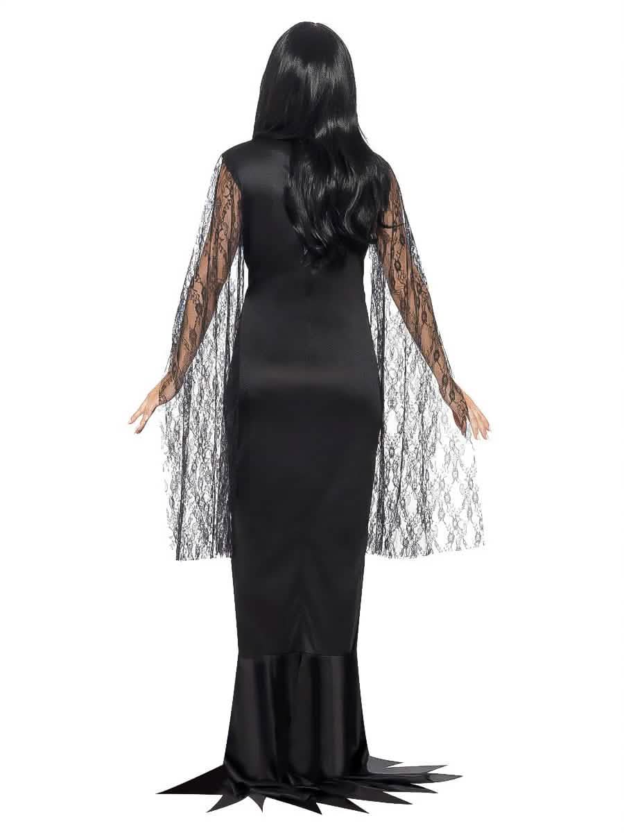 Rückenansicht des Hexen-Kostüms für Damen