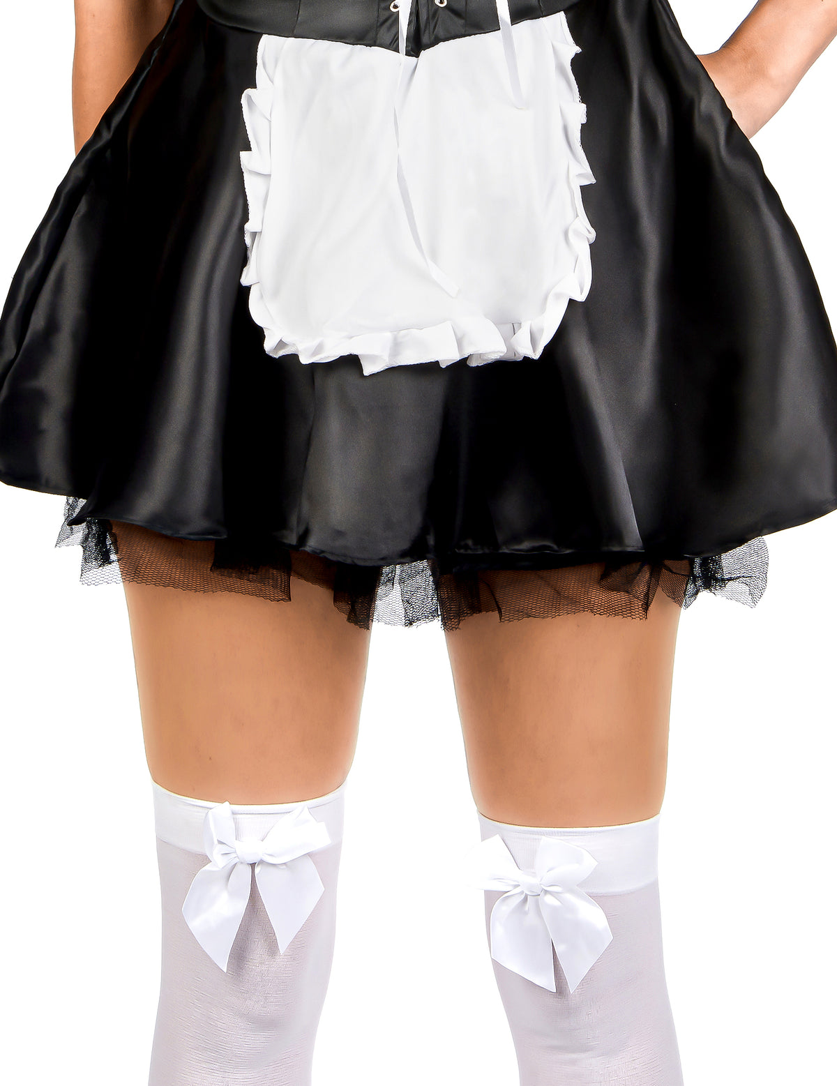 Heisses Zimmermädchen Kostüm für Damen schwarz-weiss