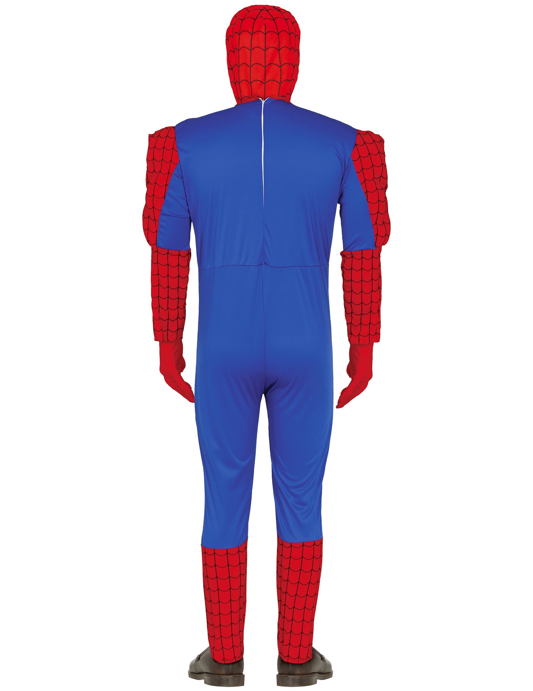 Vue de dos du déguisement Spiderbar avec lanceur de liquide