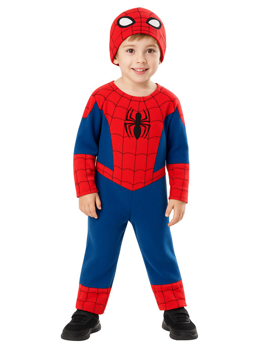 Offizielles Spiderman™-Babykostüm rot-blau-schwarz
