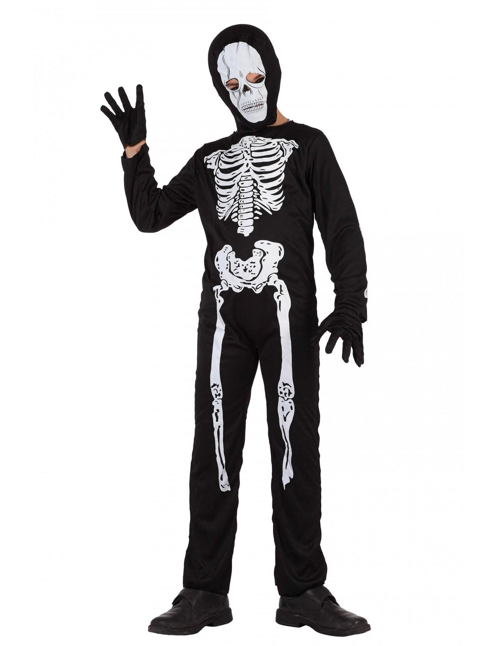 Halloween-Skelettkostüm für Kinder in Black and White