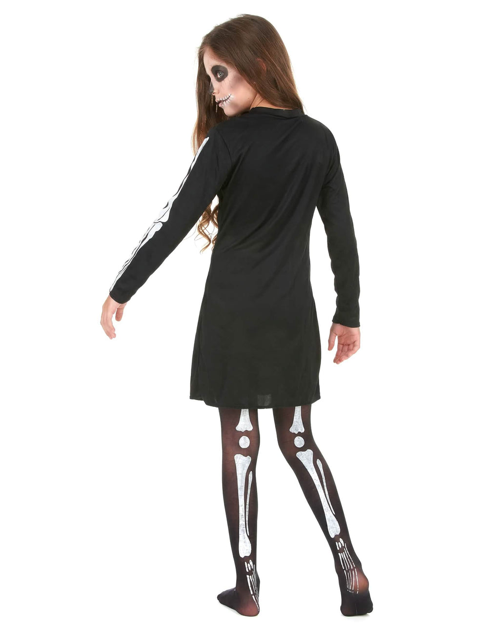 Rückenansicht des Halloween-Skelettkostüms