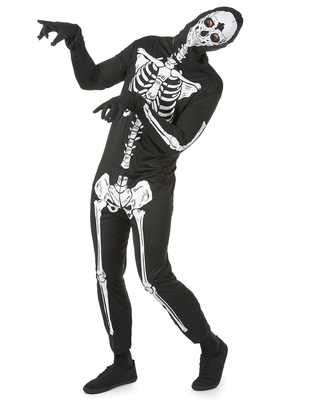 Vue d'ensemble du déguisement de squelette Halloween