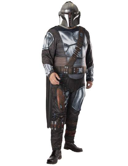 The Mandalorian™-Herrenkostüm Lizenz-Artikel Star Wars™ silber-braun