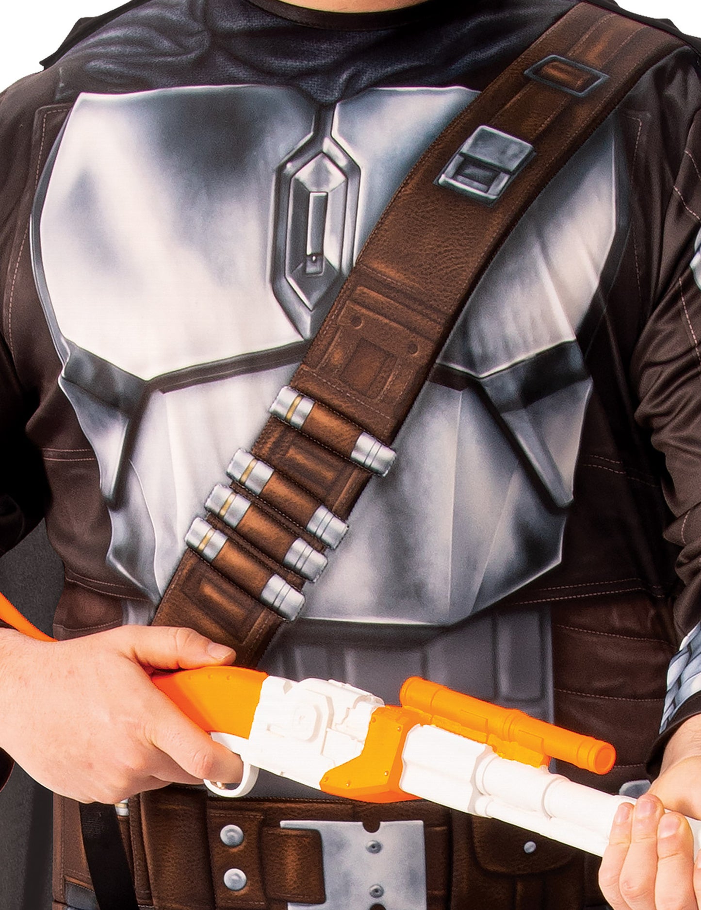 The Mandalorian™-Herrenkostüm Lizenz-Artikel Star Wars™ silber-braun