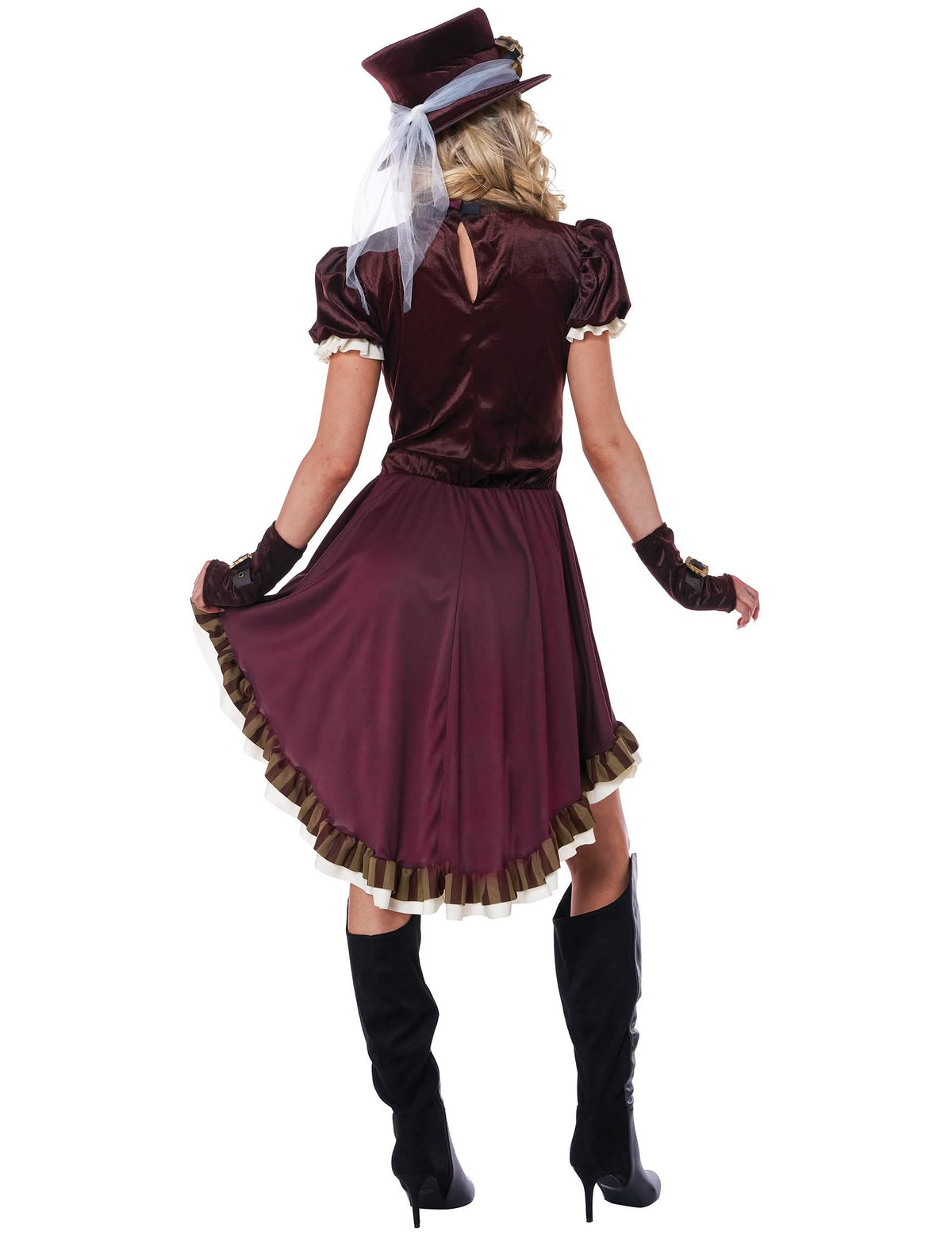 Steampunk Damenkostüm bordeaux