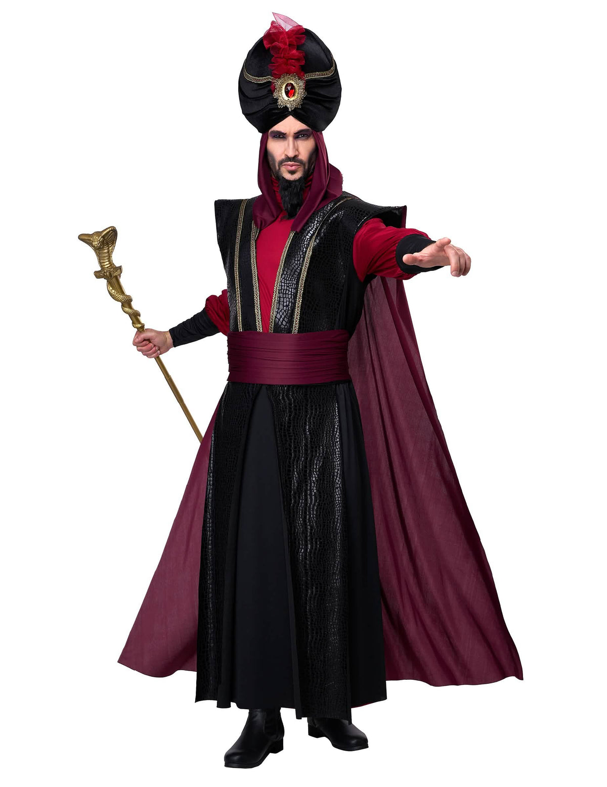 Frontalansicht des Luxus-Sultan-Kostüms des Bösen
