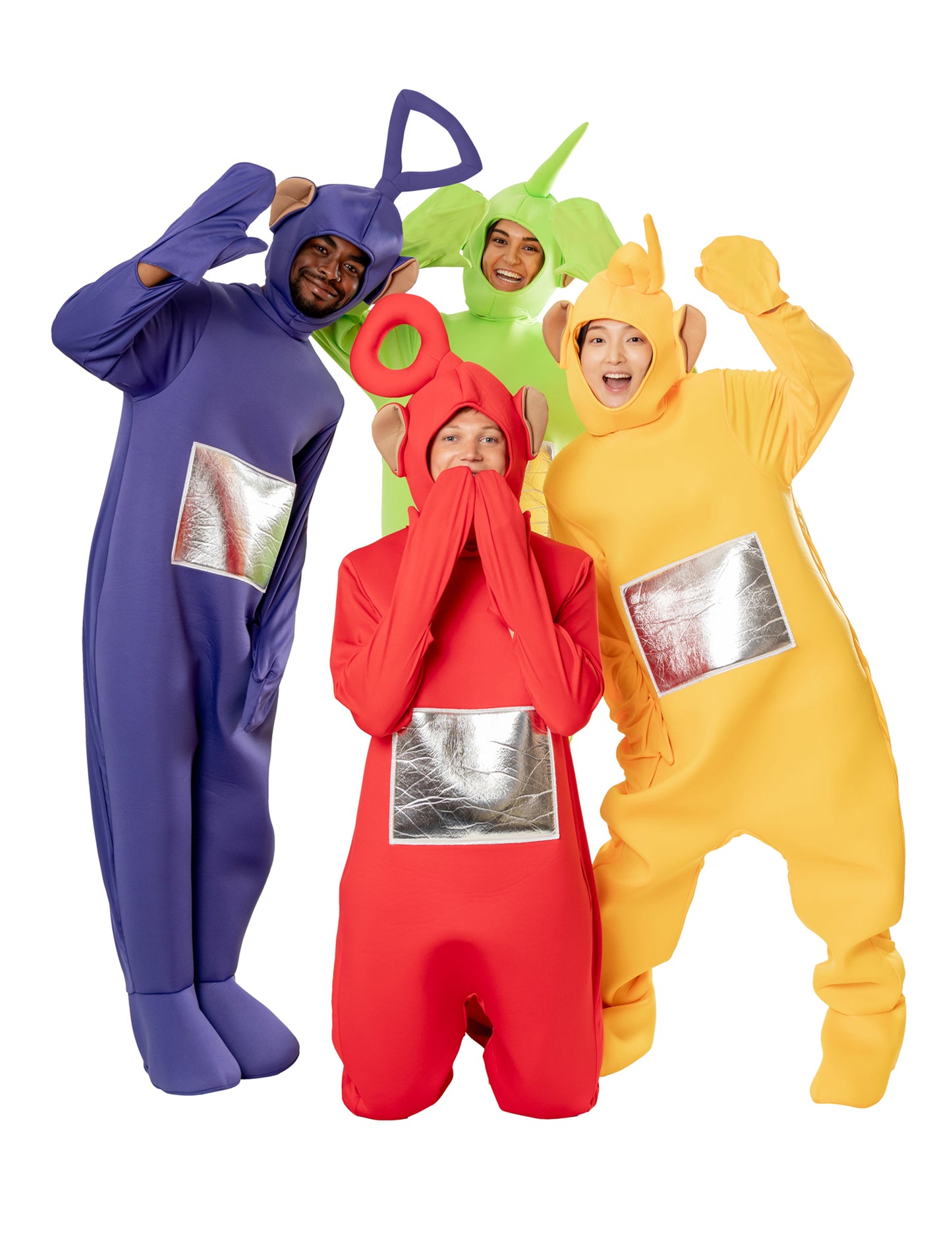 Teletubbies™-Po Kostüm Lizenzartikel für Erwachsene rot