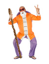 Déguisement de Tortue Géniale Dragon Ball™ pour homme orange et violet avec barbe et bâton