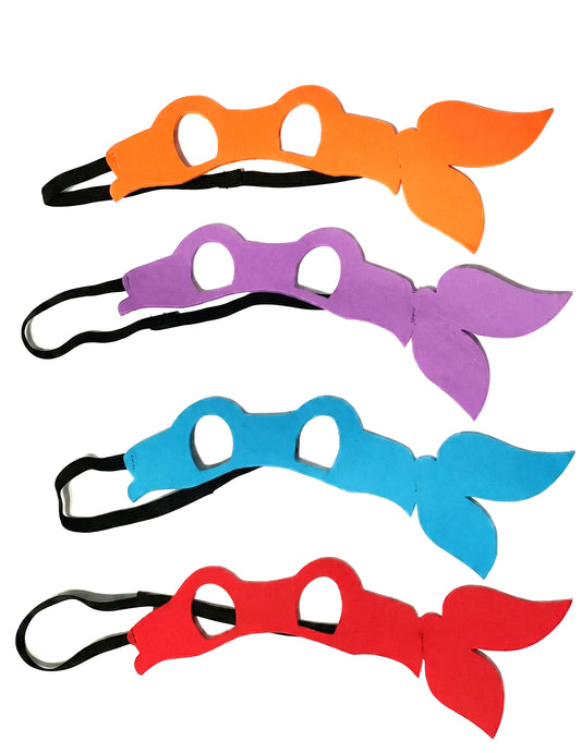Ninja Turtles-Kostüm mit 4 Masken Damen