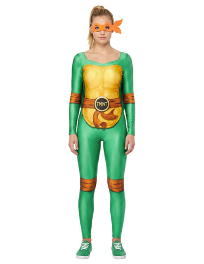 Ninja Turtles-Kostüm mit 4 Masken Damen