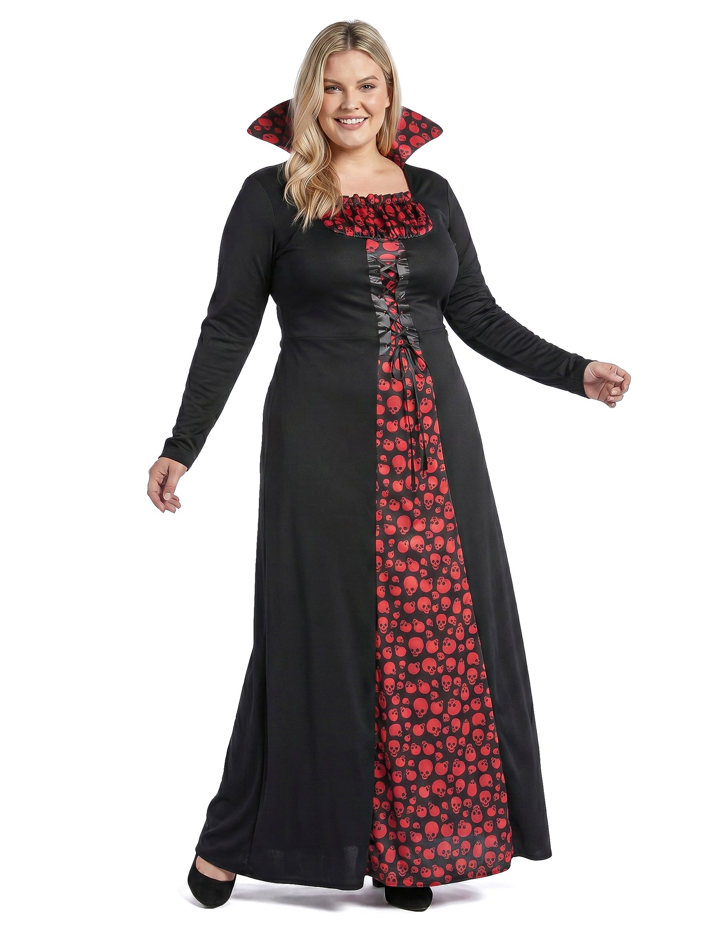 Elegantes Vampir Kostüm für Erwachsene für Frauen Übergröße Oversize