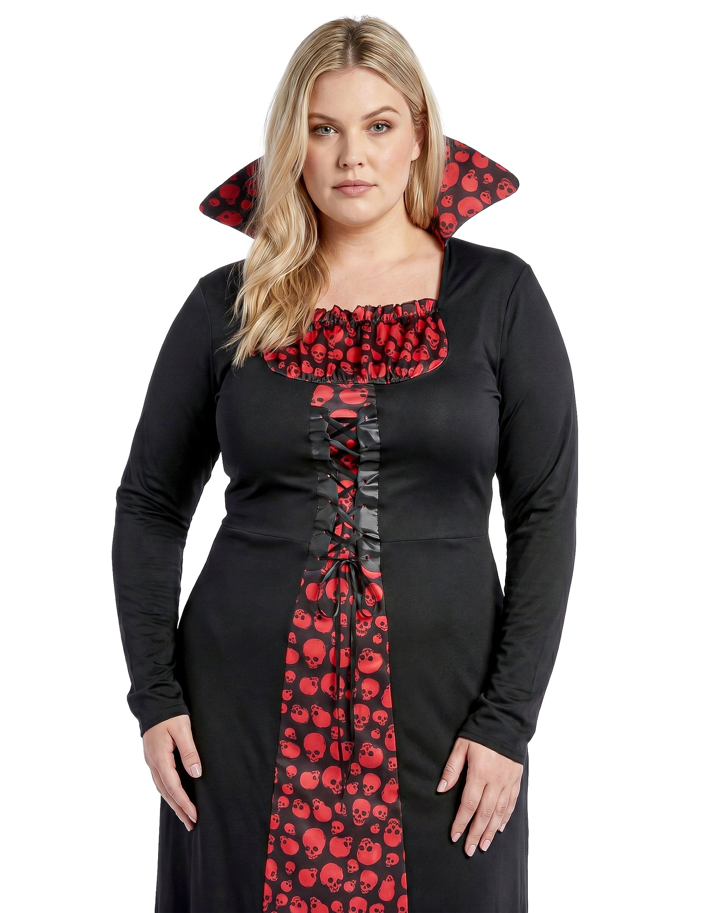 Elegantes Vampir Kostüm für Erwachsene für Frauen Übergröße Oversize