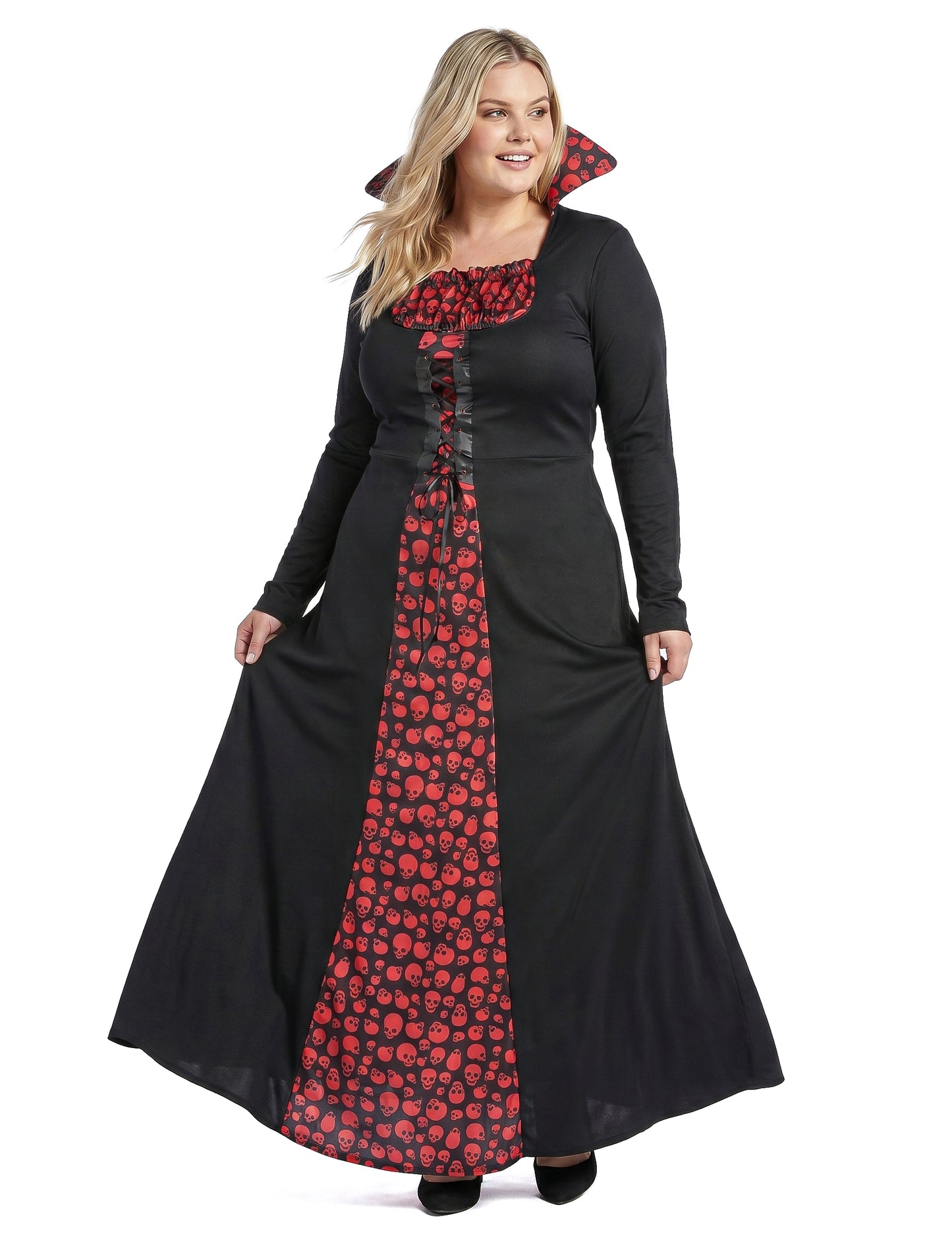 Elegantes Vampir Kostüm für Erwachsene für Frauen Übergröße Oversize