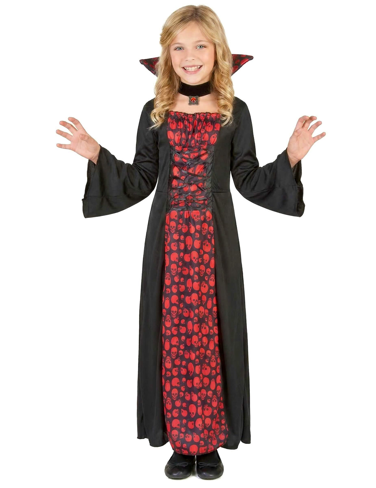 Vue d'ensemble du déguisement de vampire pour fille