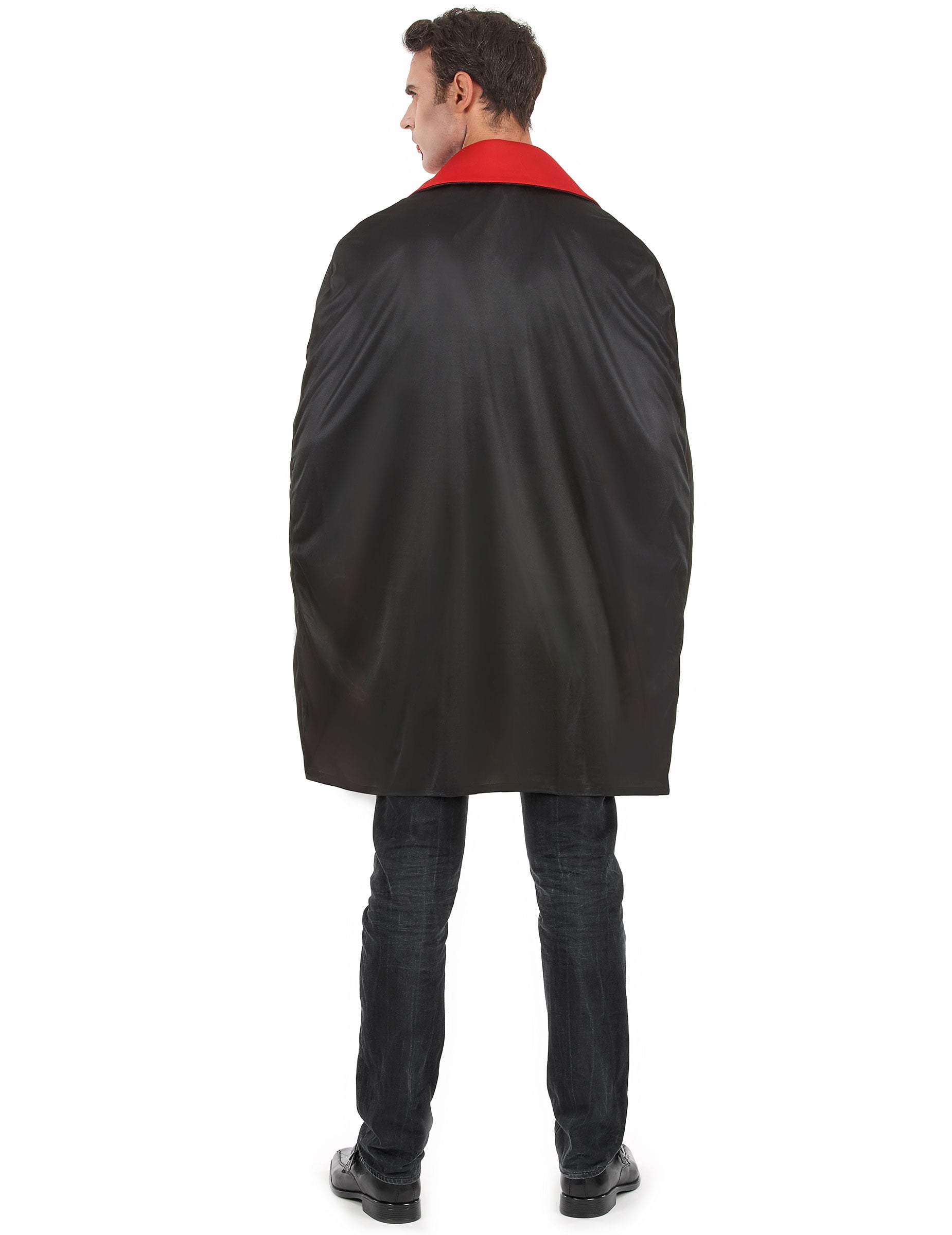 Vue de dos du déguisement de vampire pour homme gris