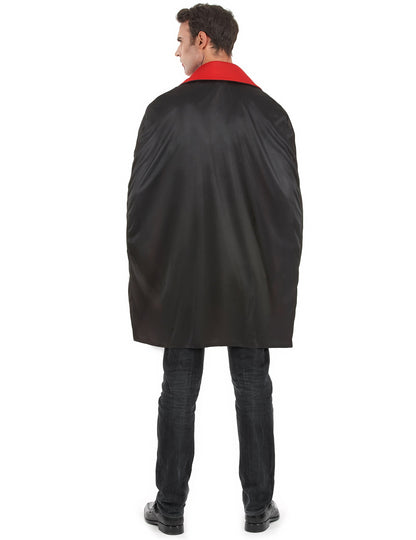 Vue de dos du déguisement de vampire pour homme gris