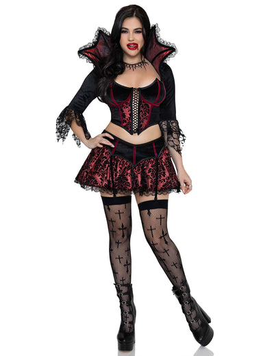 Barockes Vampirin-KostÃ¼m fÃ¼r Damen sexy Halloween Outfit