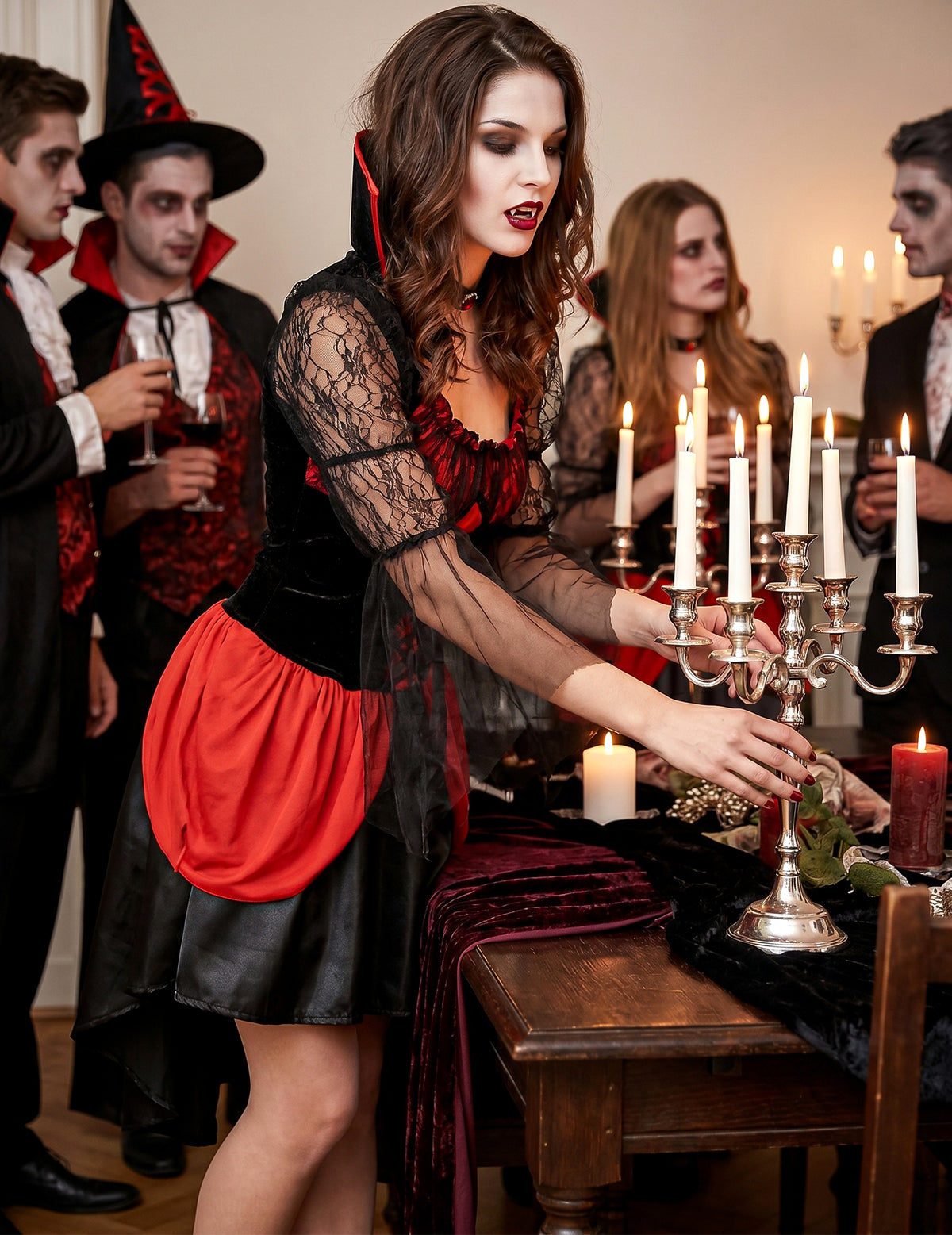Sexy Vampirkostüm für Damen