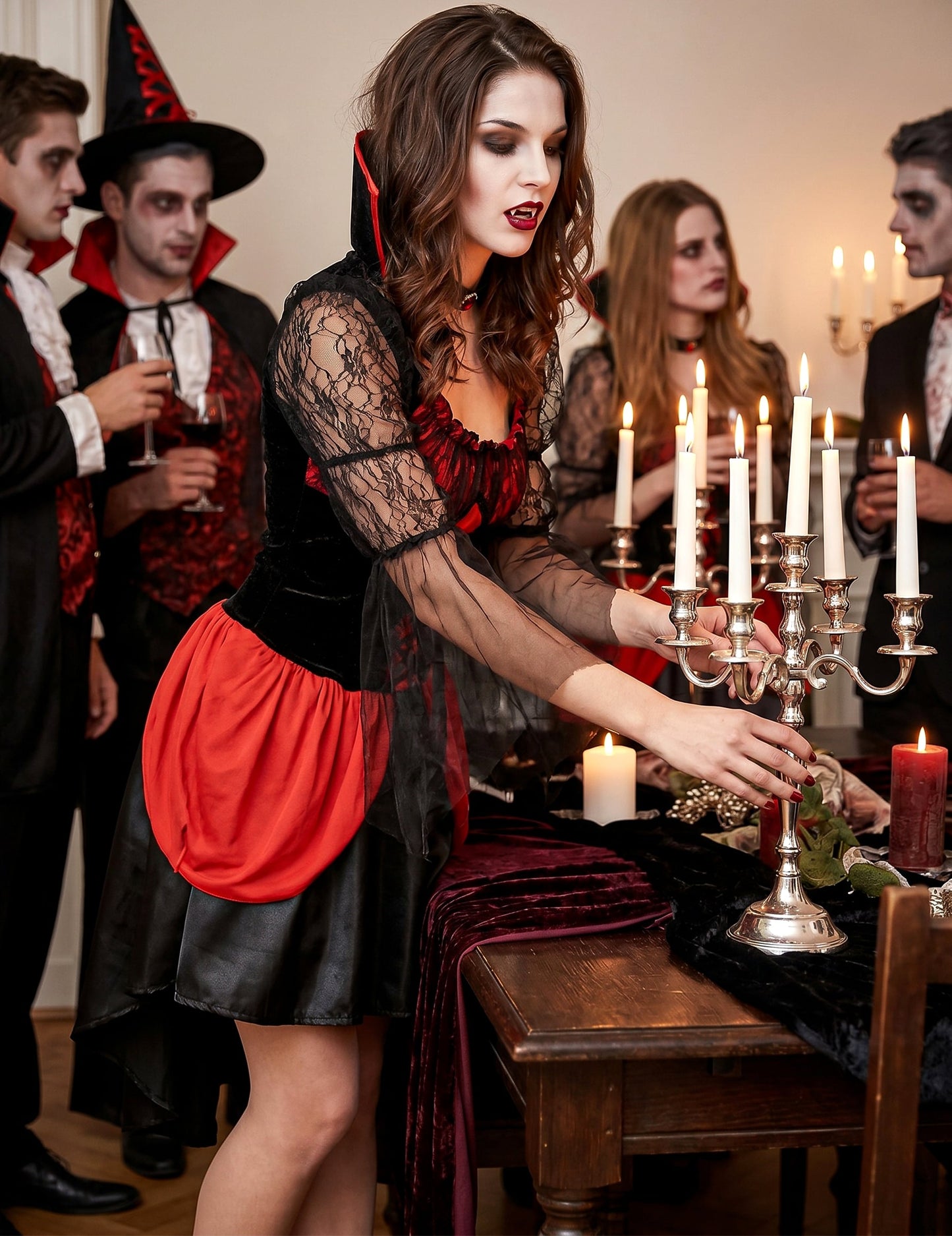 Sexy Vampirkostüm für Damen