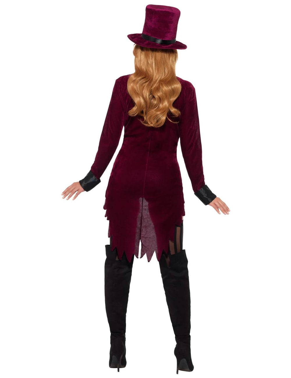Rückansicht des sexy Voodoo-Kostüms für Damen