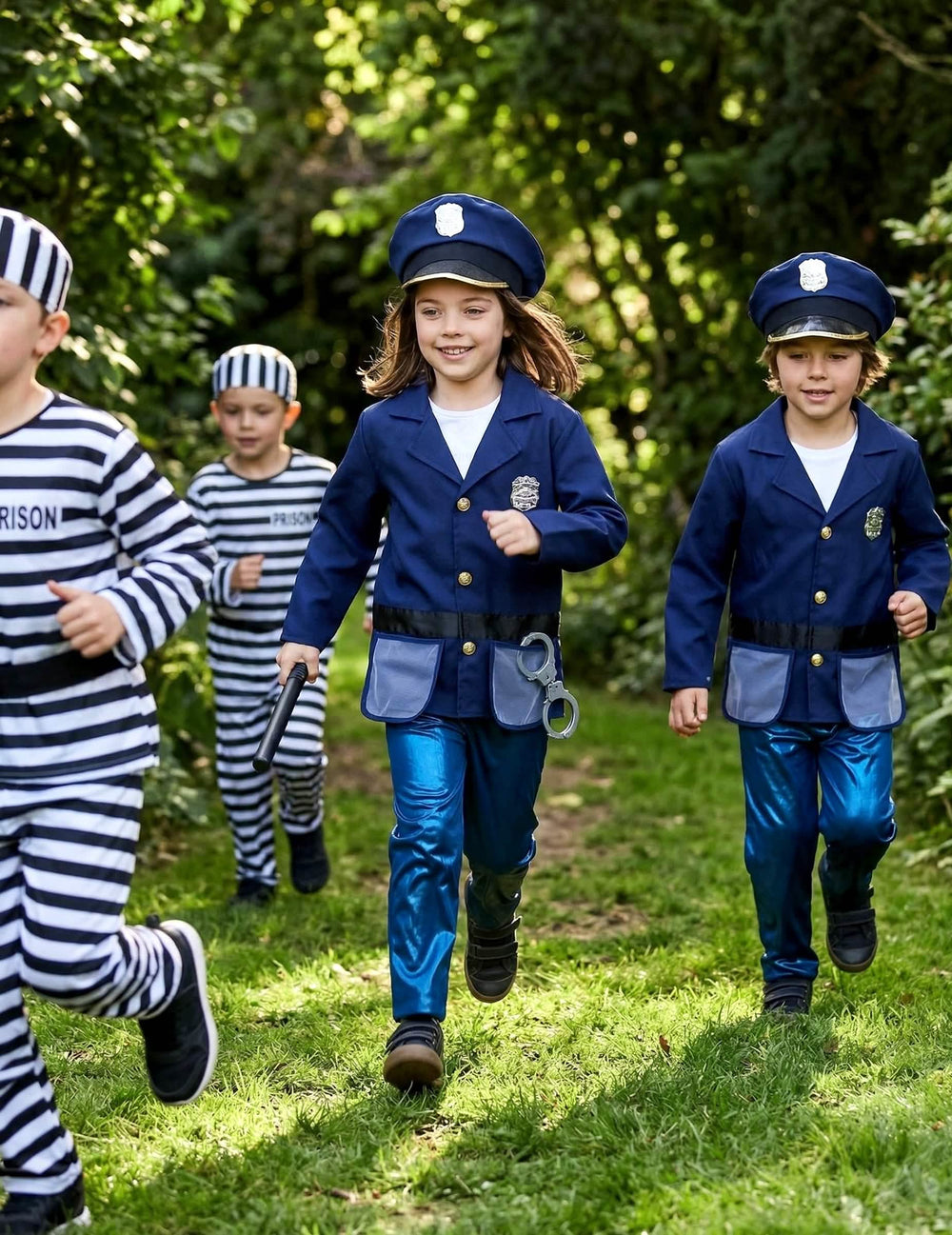Inszenierung des Kostüms mit polizeilichen accessoires für Kinder
