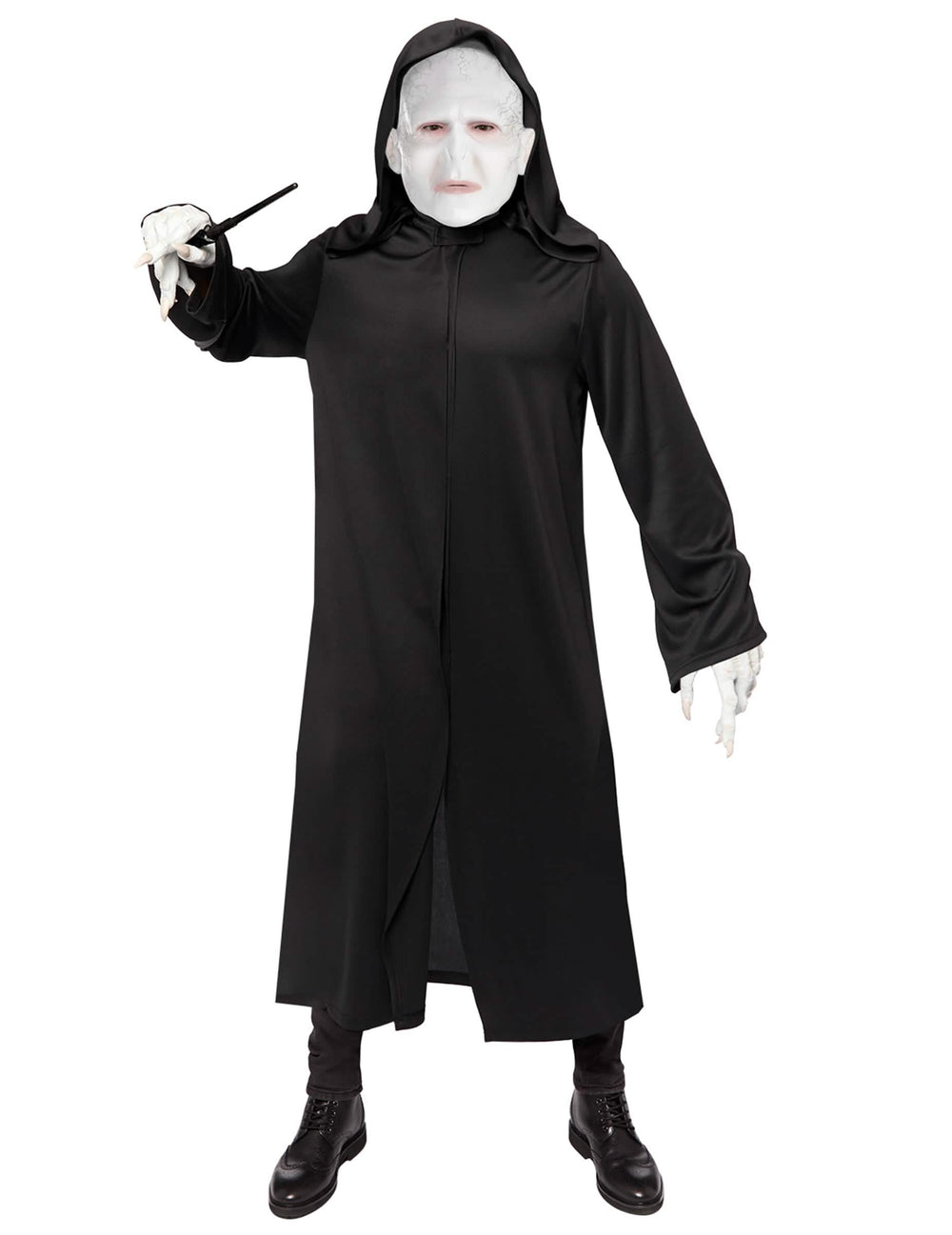 Déguisement Voldemort Harry Potter pour adulte noir avec masque blanc