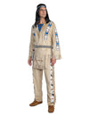 Winnetou™-Indianer-Kostüm für Herren Faschings-Verkleidung beige-blau