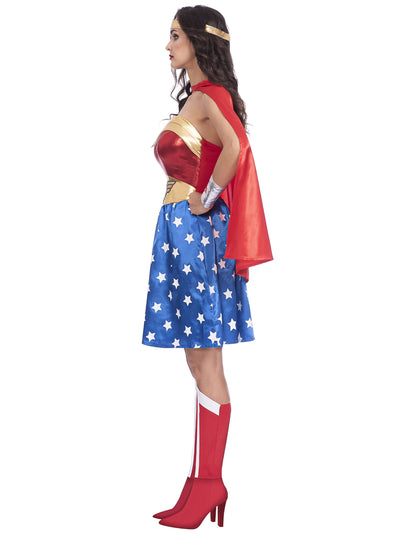 Vue de profil du déguisement Wonder Woman classique