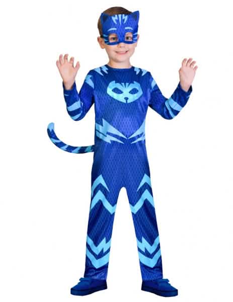 Déguisement Yoyo Pyjamasques pour enfant bleu avec masque et queue